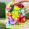 Magic Petal Flower Kit DIY Paper Flower Bouquet Kit 3D Dyed Blossoms with Colorful Petals Educational Floral Art Craft for Kids