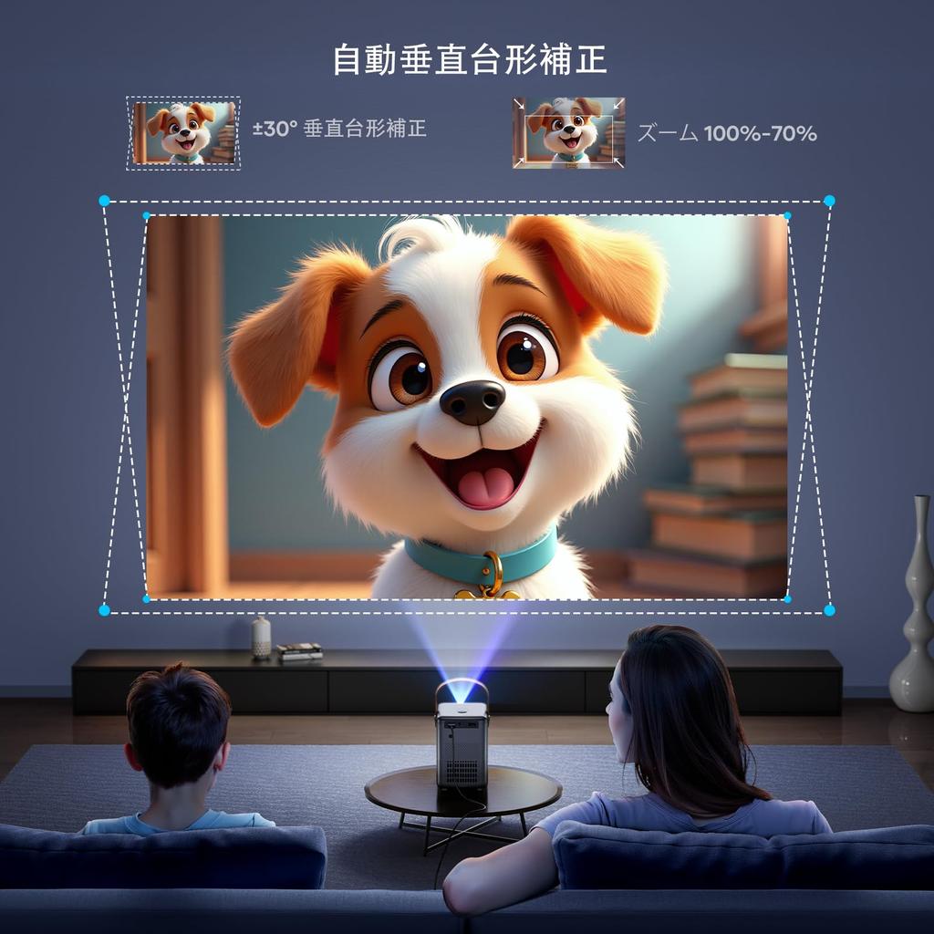 WiMiUS Projector Small Mobile Projector 18000LM Keystone Correction Electric Focus Short Focus Projection 5GWIFI 4K Compatible 1080P Full HD Mini