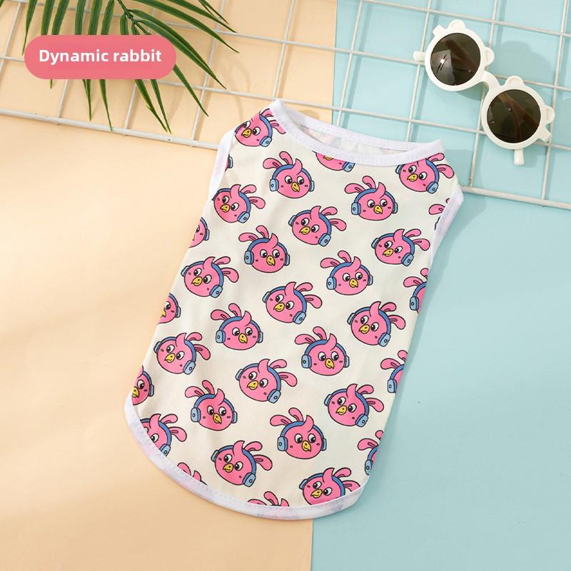 Одежда для щенков, собак и кошек, мультяшный осенний милый жилет, удобный жилет с принтом