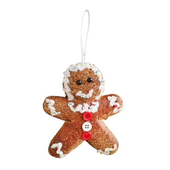 Christmas Ornaments 3D Foam Gingerbread/Star/Candy Cane Christmas Decoration Sticky Powder Hanging Decor for Xmas Tree
