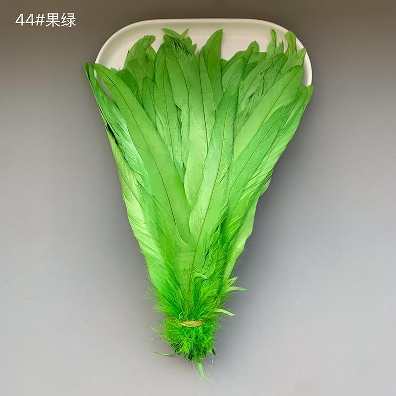25-30Cm Faded Colorful Cock Tail Feathers Diy Handmade Performance Dance Decoration Crafts Clothing