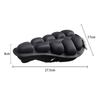BC-203 2.0 Black Bike Folding Cushion Seat Cover Inflatable Airbag Bicycle Seat Cover with Pump,Size: S