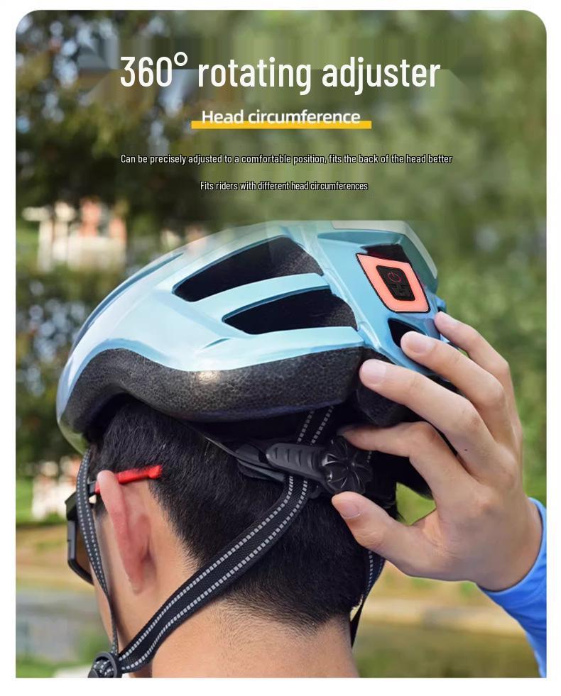 Взрослый велосипедный шлем с задним фонарем – Регулируемый шлем для шоссейного велосипеда для мужчин и женщин