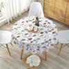 Pvc Hotel Waterproof And Oil -Proof Round Tablecloth Plastic Round Tablecloth Disposable Anti -Scalding Large Round Tablecloth
