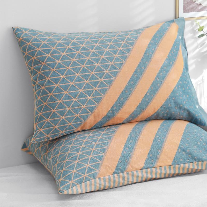 2 шт. 100% марля хлопок супер мягкая наволочка 50x75 см дышащая наволочка для пар декоративное постельное белье спальня домашнее использование