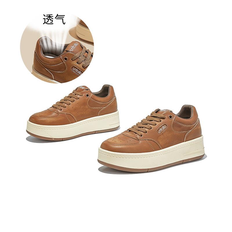 Кожаные маленькие белые туфли женские осенние новые ретро универсальные кеды женские старые повседневные спортивные не утомляющие ноги женская обувь