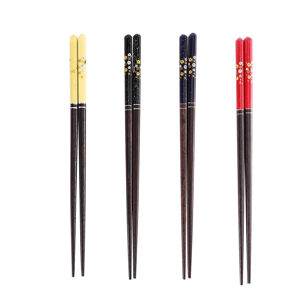 Restaurant Cherry Pattern Home Cooking Dinnerware Sushi Chopsticks Wooden Chopsticks Tableware