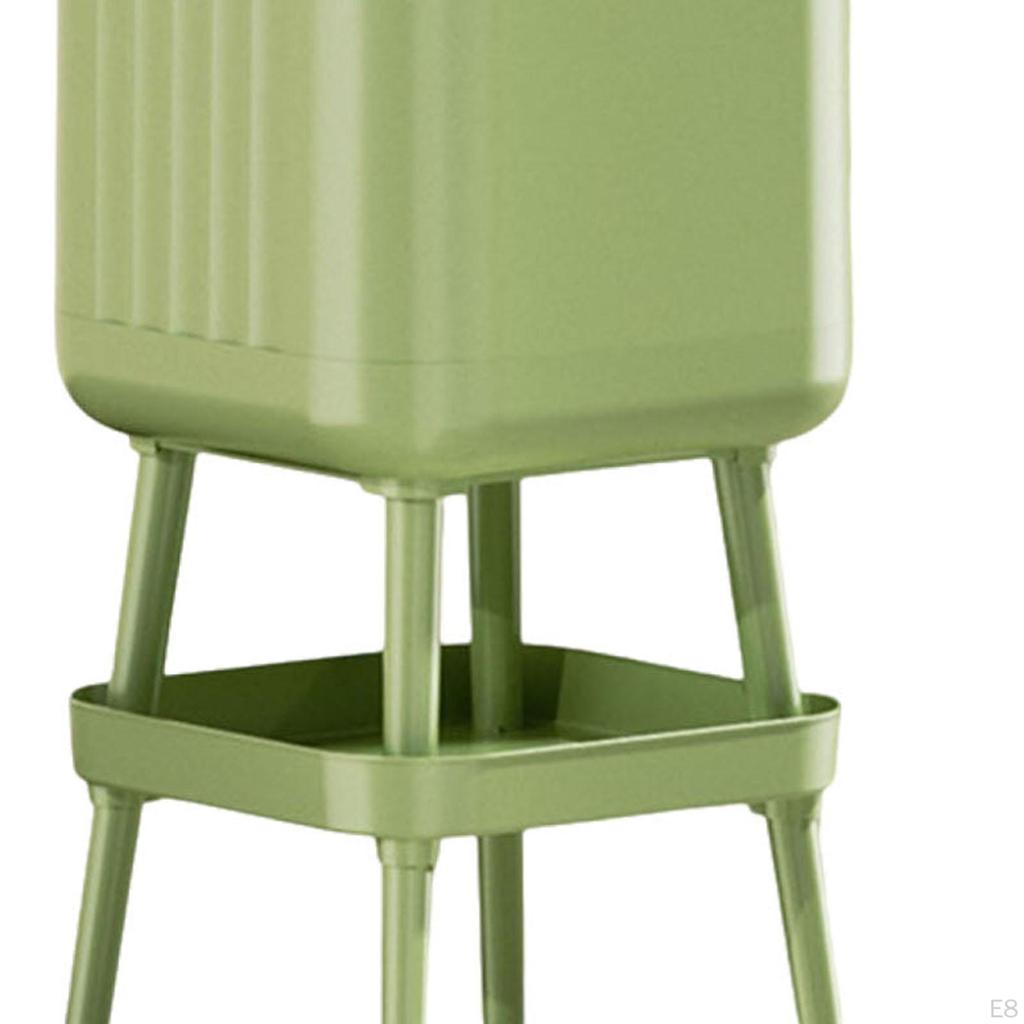 Современная большая мусорная корзина на колесиках без крышки для офиса, кухни, ресторана, ванной комнаты.