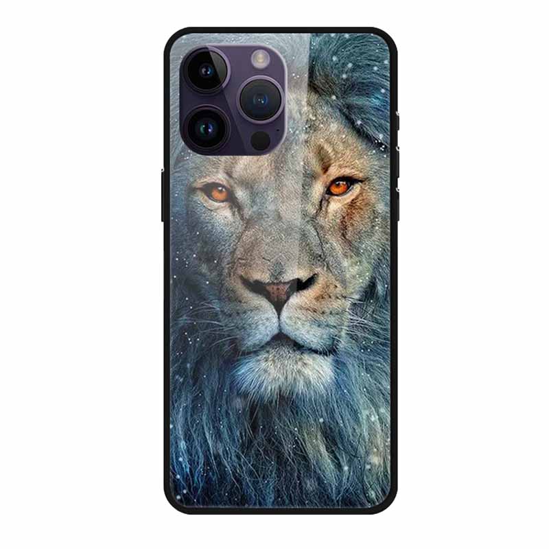 Стеклянная задняя крышка для чехла телефона iphone 16 Pro Max 16Pro Max Жесткий закаленный стеклянный чехол Для iphone 15 Pro Max Чехол Мягкий бампер из ТПУ