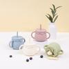 Little Cloud Honey Pot, мульти-силиконовые соломенные чашки, 2, кремовые