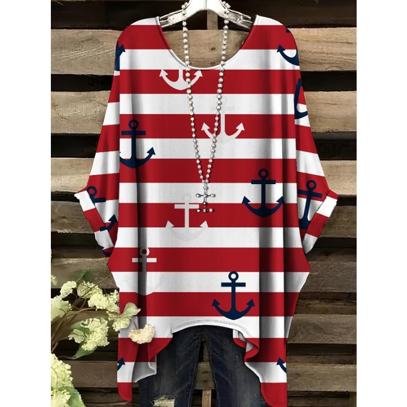 Soft Fabric Loose‑Cut Round Neck Tunic