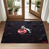 FC Köln Design Crystal Velvet Rug Soft Decorative Mat for Bedroom Entrance