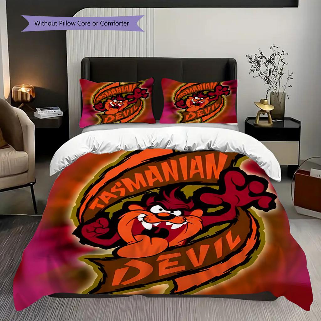 Tazmanian Devil Wilds Bedding 1 Duvet Cover 2 Pillowcase Without Core Duvet Cover And Pillowcase Bedding Set Christmas Birthday Gift
