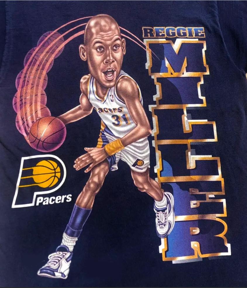 Футболка Reggie Miller Черная Хлопковая Футболка Все Размеры JJ3999 Унисекс Футболка