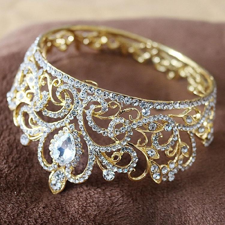 Круглая Корона Металлическая Корона Тиары Свадебные Тиары Корона для Невесты Принцессы Вечеринок