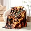Attack on Titan blanket Flannel Blanket Soft Cozy Plush Throw for Sofa Bed Lightweight Home Decor