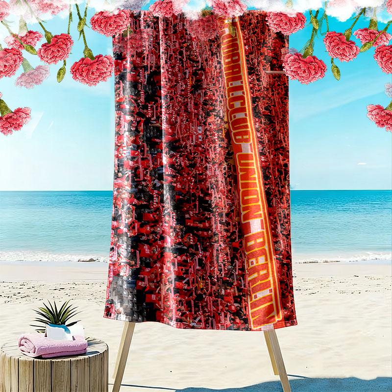 Union Berlin Print Beach Towel, Large Soft Quick Dry Towel for Beach Camping Swimming