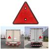 Red Rear Reflector Triangle Reflective Sign Screw Mount E22 Listed Warning Safety Reflector for Trailer Truck Caravan Boat