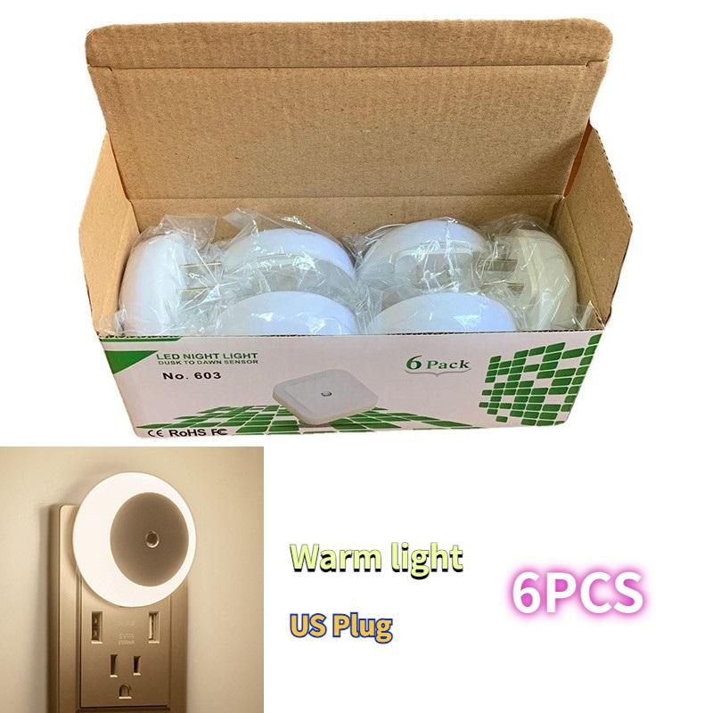 Intelligent Light Control Induction Light, Small Night Light, White Light, Blue Light, Red Light, Warm Light, Amber Light, Smart Home