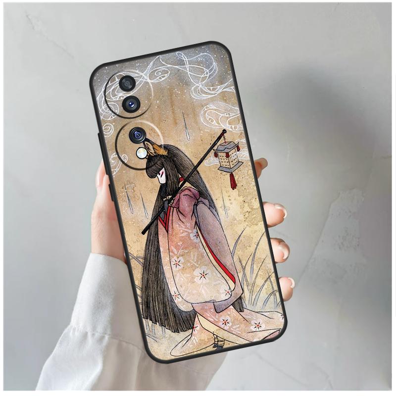 Китцунэ Арт Чехол для лисы для Honor Magic 6 Pro 50 70 90 Lite Magic 5 Pro X7 X8 X9 X6a X7a X8a X9a X8b X9b Чехол