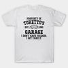 Мужская черная футболка с принтом Torettos Garage Печать на трансферной бумаге без вырезания Хлопковая футболка