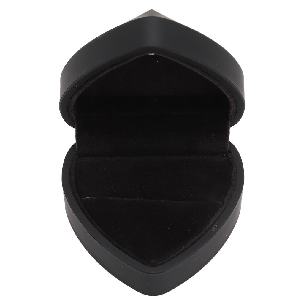 Box LED Heart Shaped Box Waterproof Exquisite Case Romantic Decorative Jewellry Display Box for Proposal Engagement Wedding