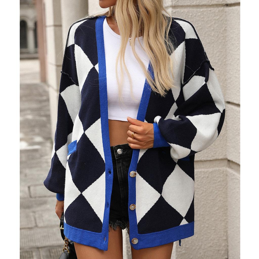 Женский свободный повседневный кардиган с длинными рукавами, свитер, куртка, модная куртка