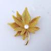 Elegant Maple Leaf Brooch With Secure Closure Clothing Fastener For Women Fashion Jewelry Party Garment Accessories