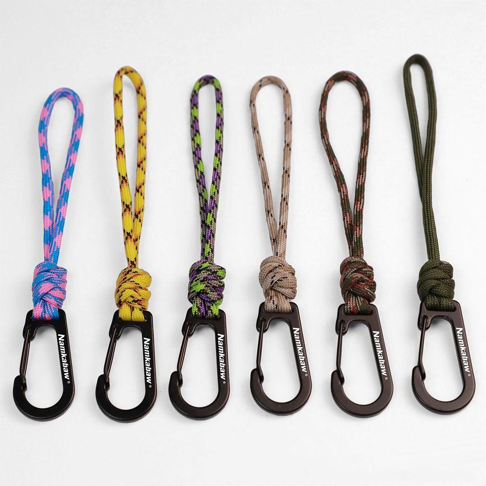 2pcs 7 Colors Camouflage Bottle Lanyard Umbrella Rope Multi-functional Anti-loss Hook