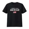 Patriotic American Flag T Shirt for Men I Identify As An vintage Washed Stretched Stylish Versatile streetwear Casual