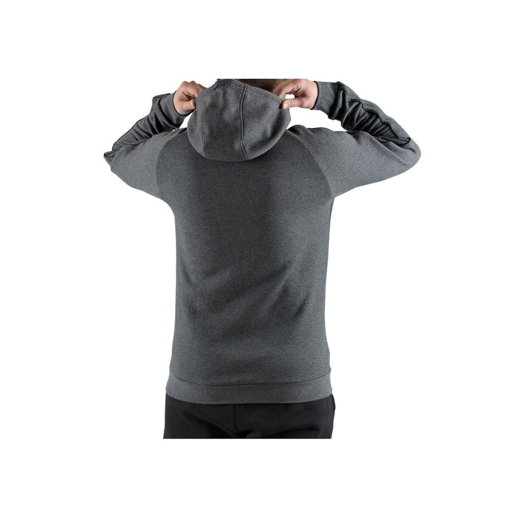 Adidas Однотонный логотип с принтом, теплый толстый футбольный спортивный пуловер на флисовой подкладке, мужские топы, темно-серый CV3327