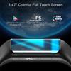 H8 1.47" Screen Fitness Tracker with Heart Rate Blood Pressure Blood Oxygen Health Tracker Smart Watch