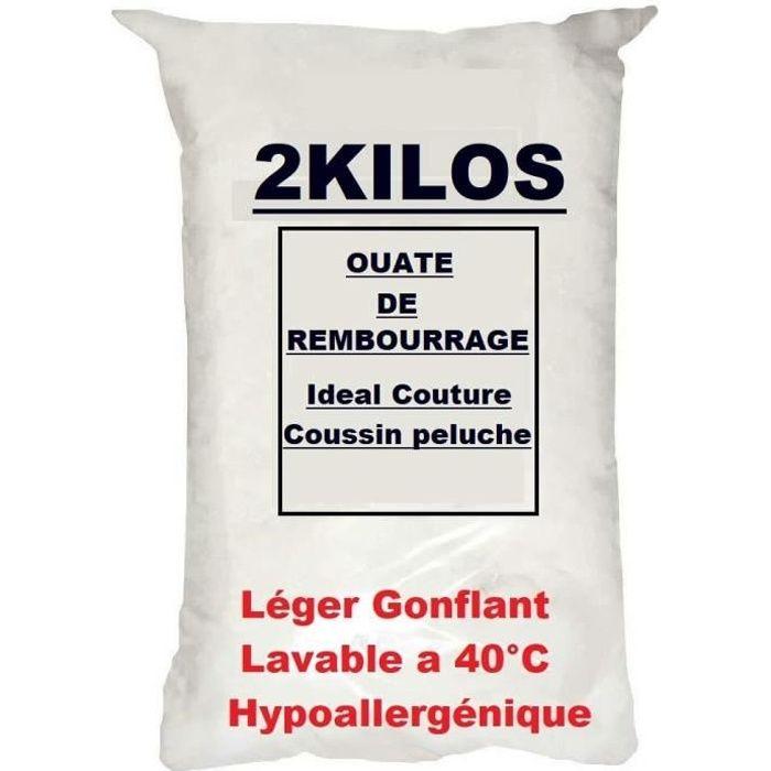 2 Kilos Of Hypoallergenic Polyester Fiber Padding Wadding, Washable Synthetic Fiber - 2 Kg Bag for Co Filling[291]