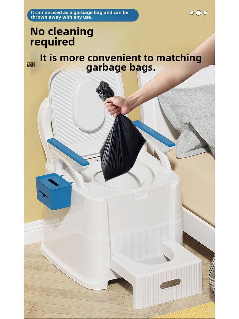 Portable Adult & Elderly Deodorant Toilet Stool for Home