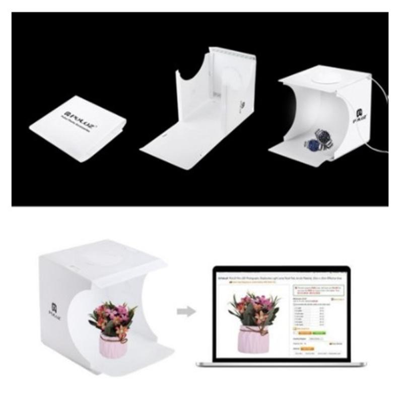 4GL PULUZ 24 см PU5022, 2 предмета, светодиодная коробка для фотостудии, светодиодный световой короб для фотосъемки, 6-цветные фоны