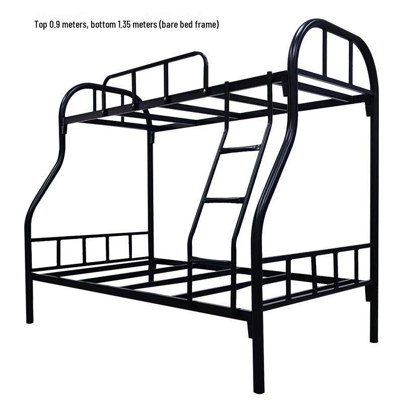 Children's Bunk Bed: Double Steel Iron Frame for Home & Rental Use