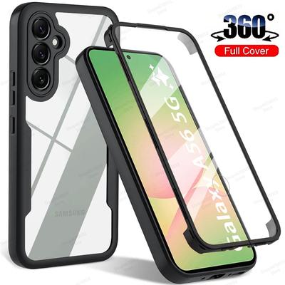Чехол с полной защитой 360° для Samsung Galaxy A56 A36 A26 A55 A34 A54 A35 A25 A15 A53 A13 A14 A52 Противоударная крышка с защитой экрана