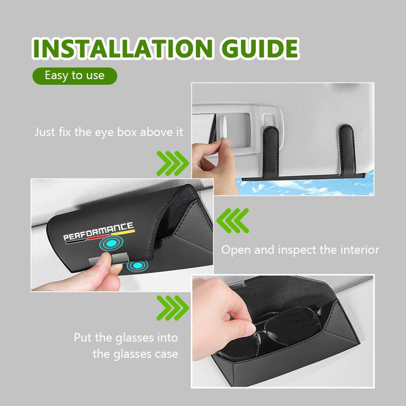 Car Glasses Case Sunglasses Storage Box Clip Auto Eyeglasses Accessories For BMW 1 3 5 Series G30 G32 G38 2021 2020 2019 2018