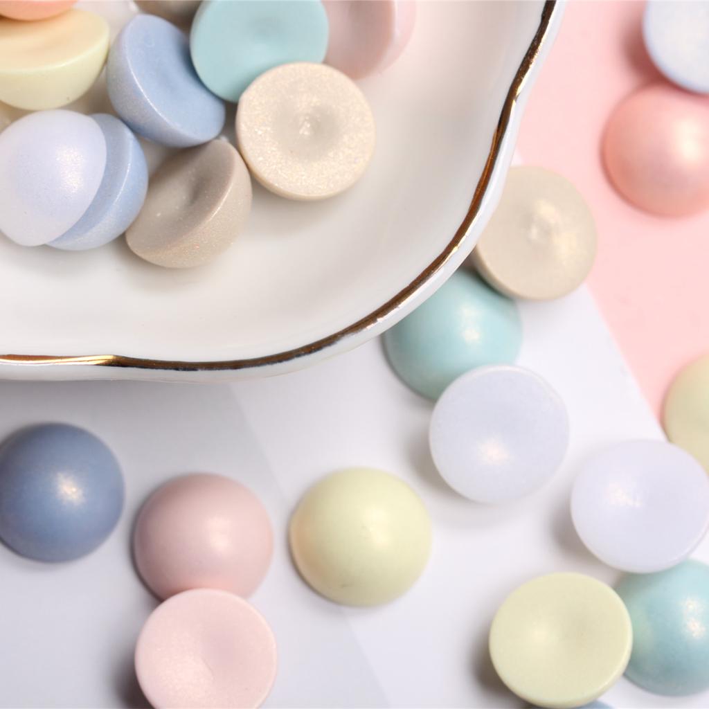 Декор ручной работы, подарки, аксессуары, сделай сам, для макарон, матовые ювелирные изделия, 100 шт., 12 мм, полукруглые бусины