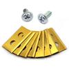 45 шт. Лезвия для газонокосилки из нержавеющей стали с двумя отверстиями Лезвия для газонокосилки с винтами для моделей WORX Landroid