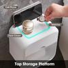 Настенный водонепроницаемый держатель для салфеток, держатель рулона туалетной бумаги, коробка для хранения туалетной бумаги, двухслойный пластиковый органайзер, аксессуары для ванной комнаты