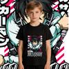 Aot Mikasa Anime Graphic Print Cotton T Shirt for Boys Girls Short Sleeve Kids Casual Soft Breathable Summer Top