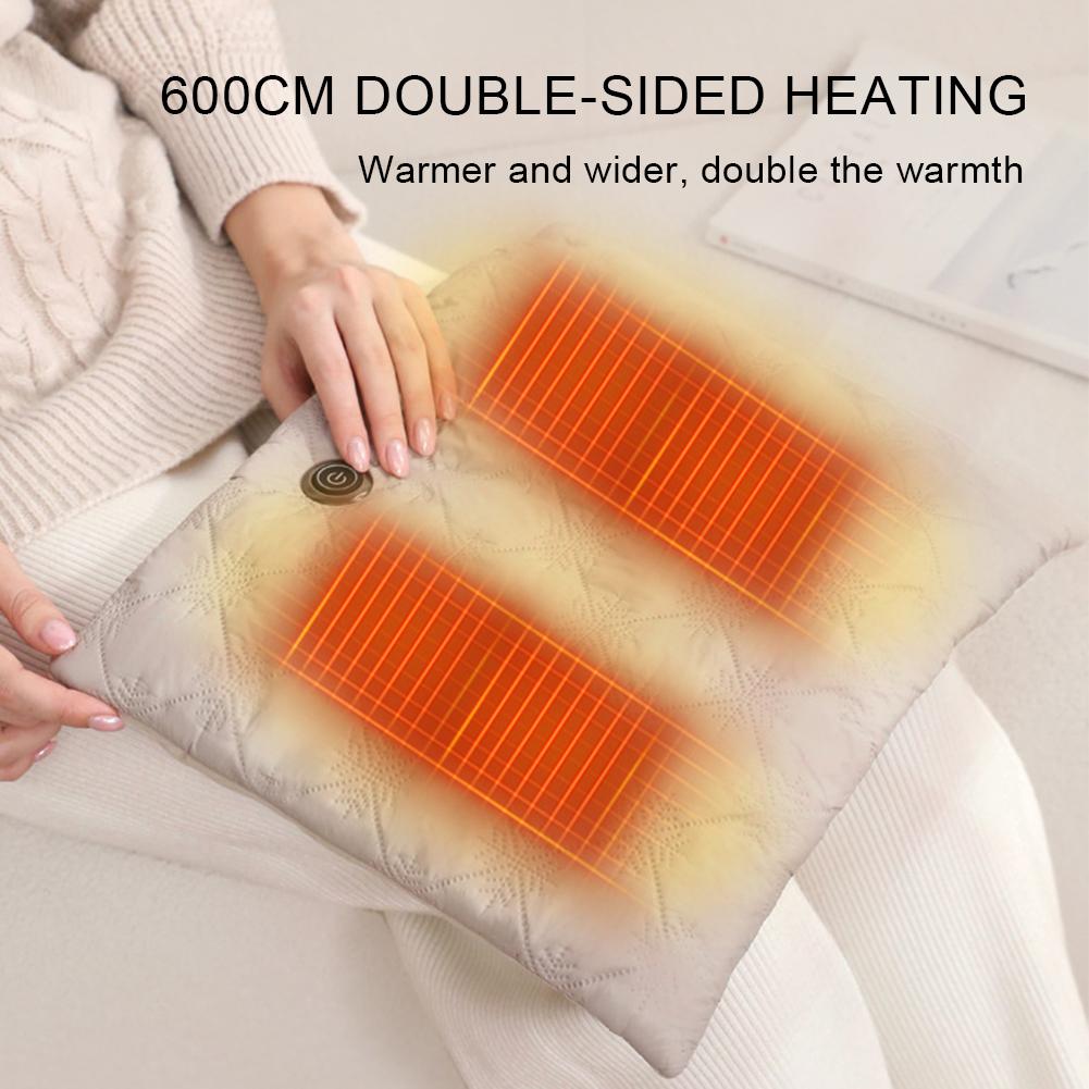 Electric Hand Warmer Electric Heated Gloves Fast Heating Hand Warmer Pouch Soft Heating Mitts for Outdoor Camping Fishing