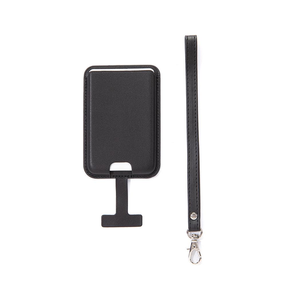 Магнитный держатель для карт из ПУ-кожи с ремешком MagSafe для iPhone 6