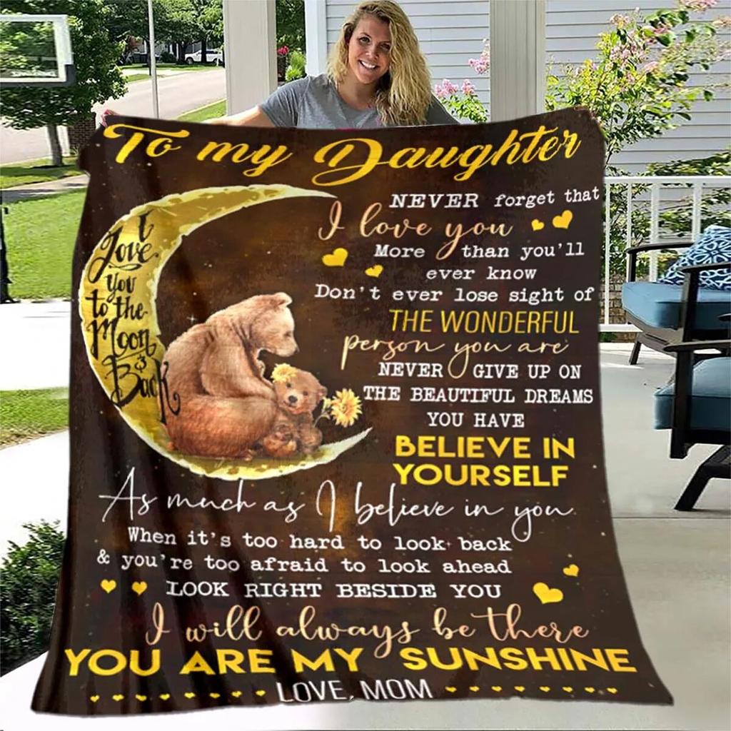 Одеяло для дочери с принтом, фланелевое одеяло для дивана, одеяло для моей дочери, Лев, Тигр, люблю тебя, мама, папа, волк, подарки для дочери