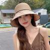 Шляпа женская летняя в полоску с широкими полями шляпа-ведро универсальная для лица маленькая дорожная солнцезащитная шляпа