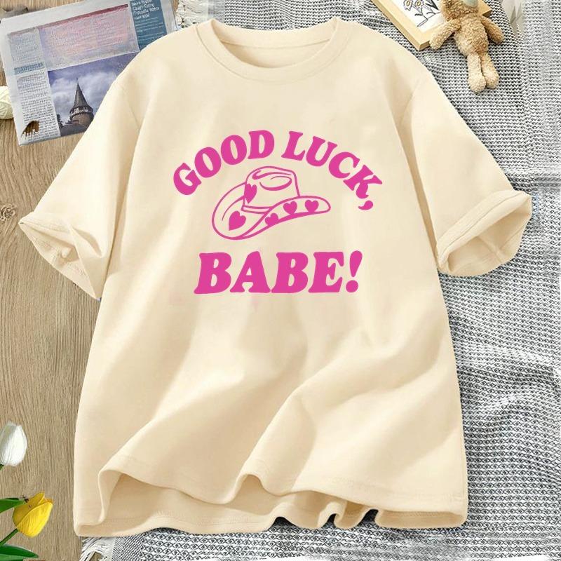 Good Luck Babe Pride T Shirt Midwestern Princess Lesbian Pride Tshirt WOMEN Cotton Short Sleeve Tshirts WOMENs Oversized
