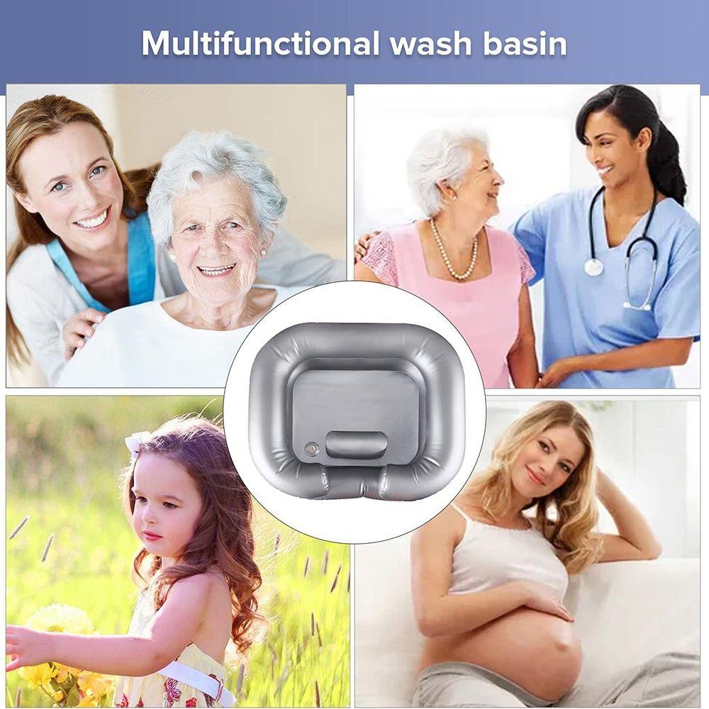 Удобная раковина для мытья волос, универсальная раковина для мытья шампунем, бытовая надувная раковина для мытья волос, домашняя раковина