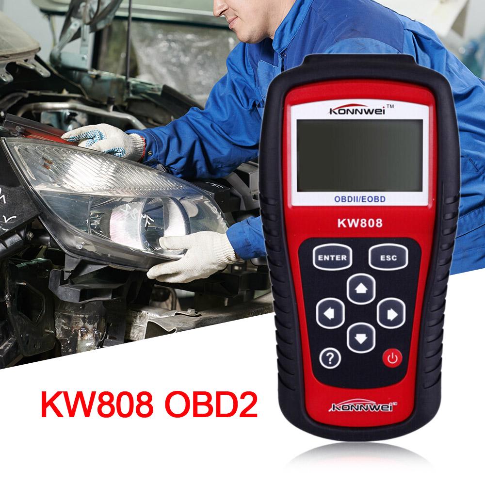 Сканер MaxiScan KW808 OBDII EOBD тестер считыватель кодов автомобиля
