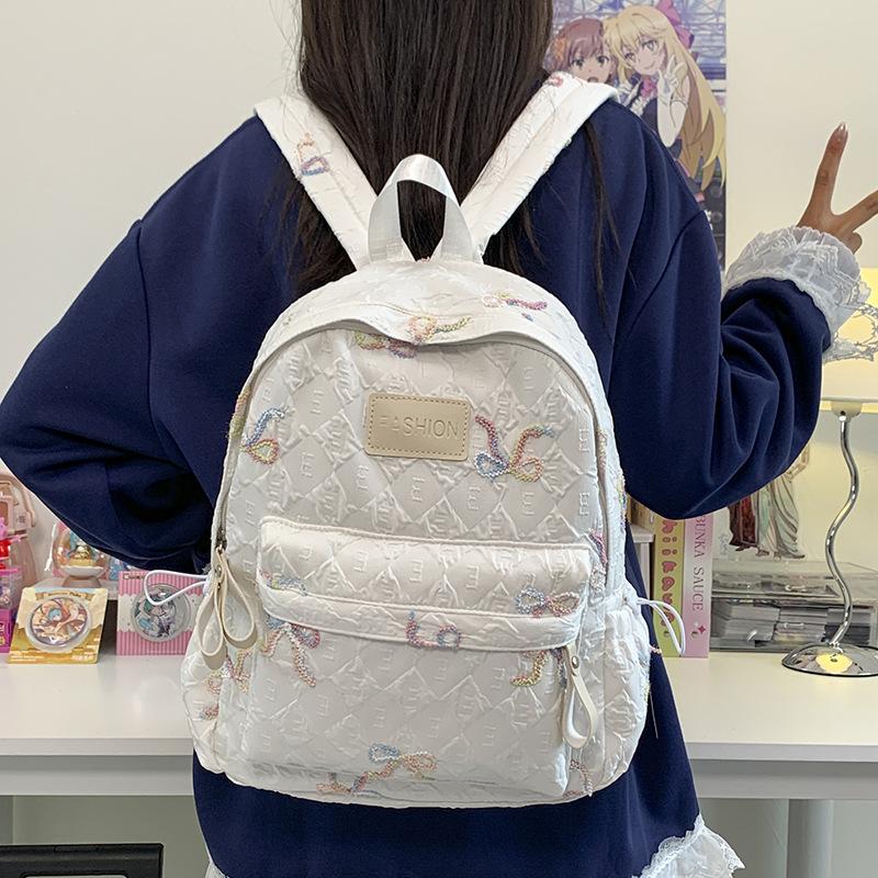 Schoolbag small fresh and cute student backpack new cartoon schoolbag high value female junior high school versatile large capacity backpack